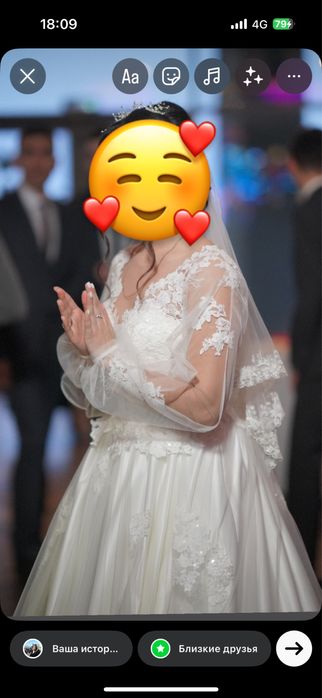 Продам шикарное свадебное платье