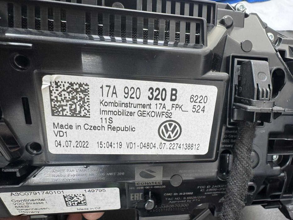 Virtual Cockpit AID VW T Roc Ceasuri Digital Ceasuri Plasma 17A920320B