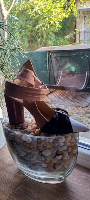 Sandale piele lucioasa