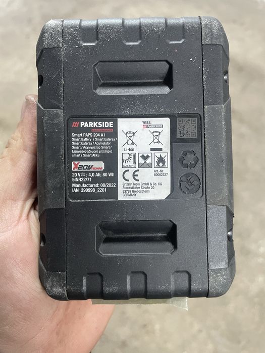 parkside X20 батерии парксайд parkside 4ah 8ah