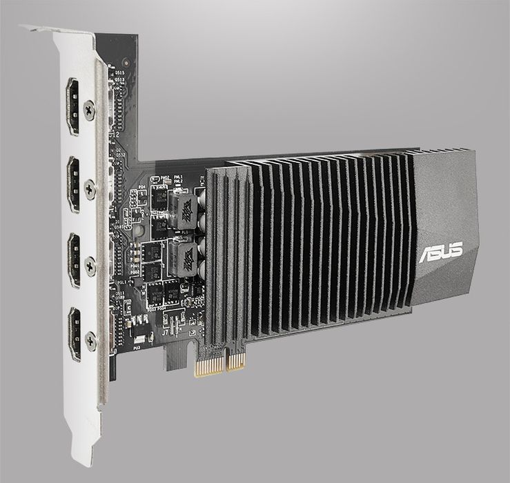 ASUS GeForce GT 710 2gb DDR5 с 4 портами HDMI