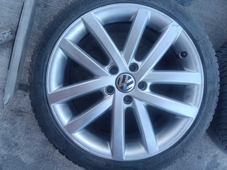 Джанти с гуми 18 цола 5х112 ЕТ51 за  Сеат, Ауди, VW. Шкода