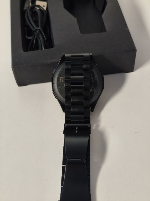 Ceas Smartwatch Qualtec AMMO PRO, AMOLED 1.43”, Apel Bluetooth, Negru