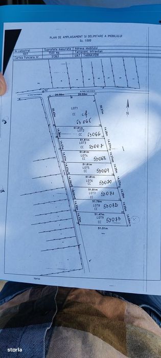 Teren 713m2 / 2 parcele / str. Bailor