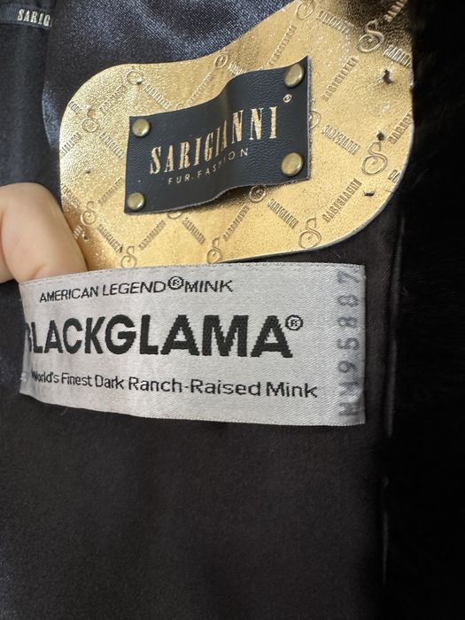 Шуба блэкглама норковая