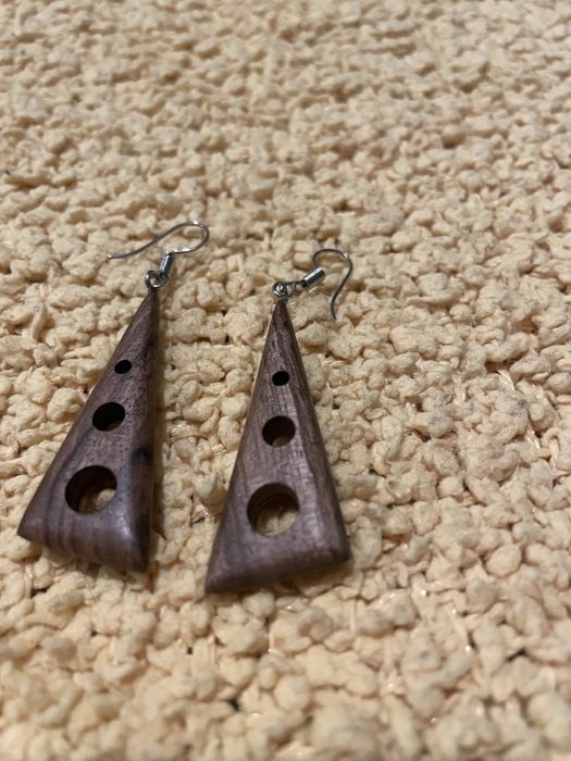 Обеци дървени