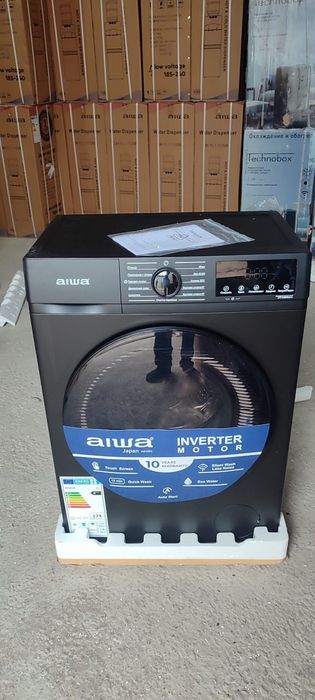 Стиральная машина AIWA (6 кг) — Японское Качество в Стильном Сером Цве