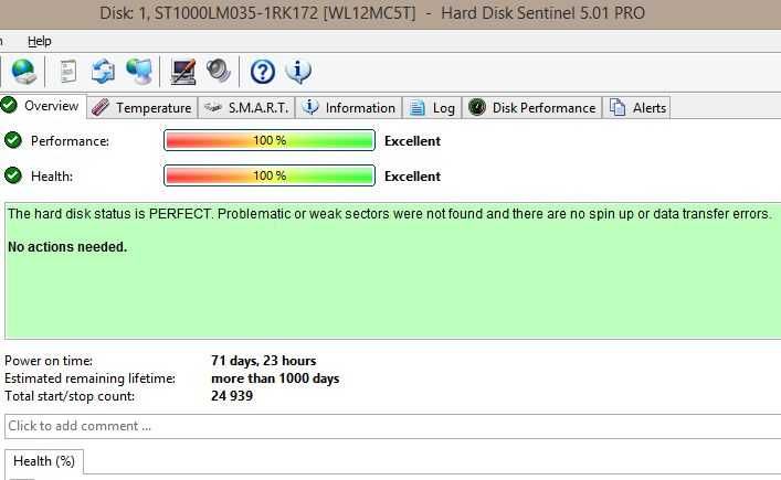 HDD 1TB 2.5'' Seagate