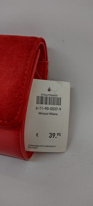 Дамски обувки на висок ток и чанта в червен велур