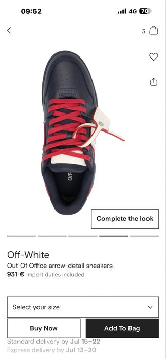 Vind smeakers off -white