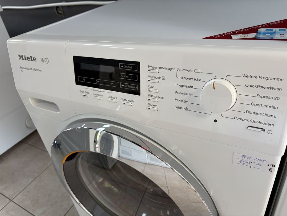 Miele WKH 132 XL/ TwinDos /PowerWash/ 9 kg . Пералня произведена в Германия/24 мес гаранция