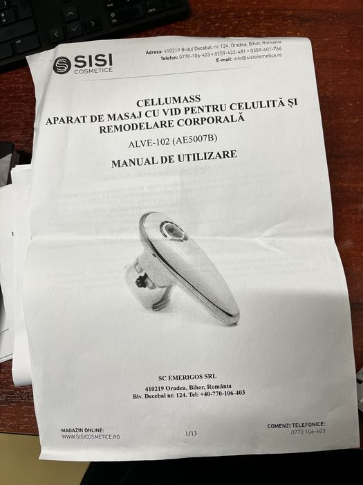 Aparat masaj-anticelulitic