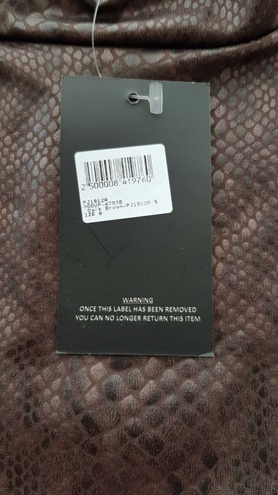 Дамска рокля змийски принт S-М НОВА