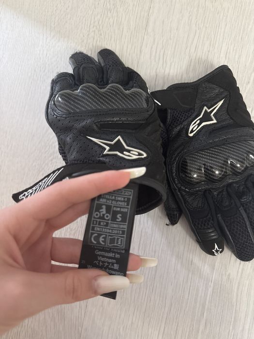 Manusi  Moto Damă Alpinestars SMX-1 AIR V2 BLACK