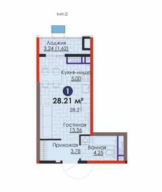 БИЗНЕС-КЛАССЕ-SADO, СУПЕРЦЕНА на 1-комнатную в KATLOVAN п/в-9,500у.е