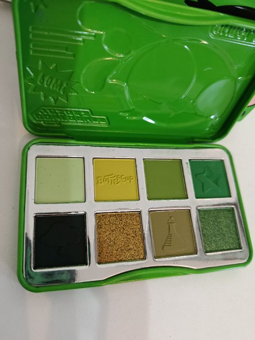 Paleta noua farduri trusa machiaj nuanțe de verde Buttercup Powerpuff