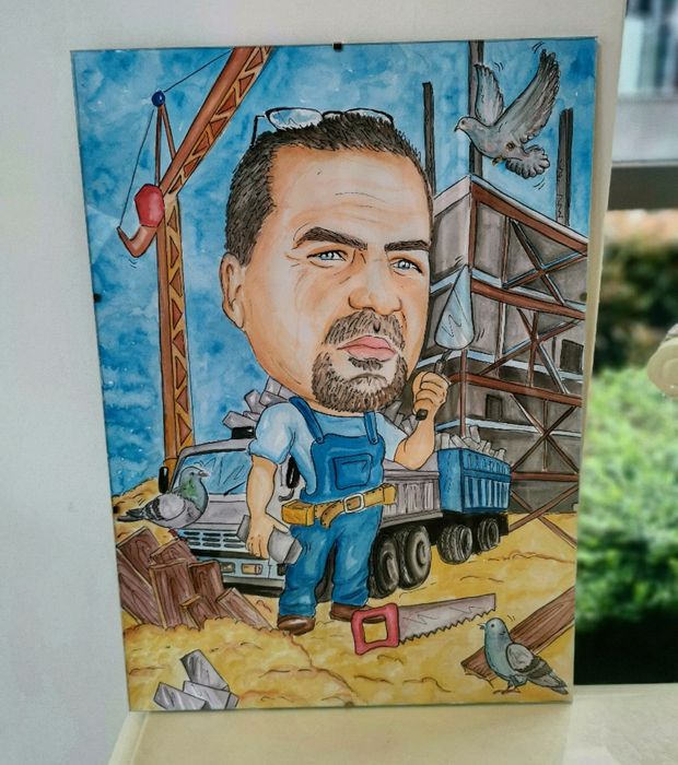 Карикатура,шарж по снимка, идея за подарък