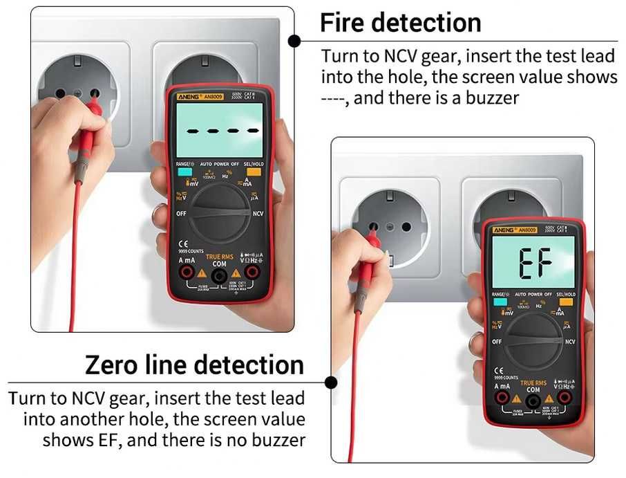 Мултиметър ANENG AN8009 True-RMS
