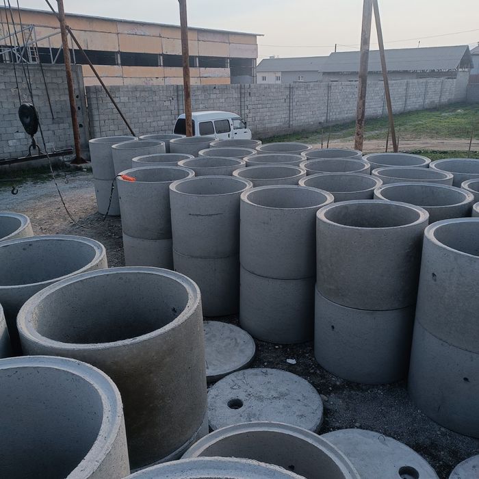 Бетон кольца. Кольца для канализации. Бетонные колодец
