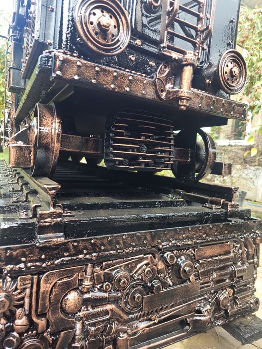 Мангал-паровоз ручной работы