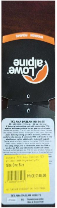 Rucsac Lowe Alpine, model Ama Dablam pt femei 60/75l