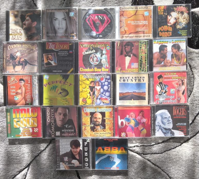 CD-URI originale cu muzică diversă,35 lei/buc
