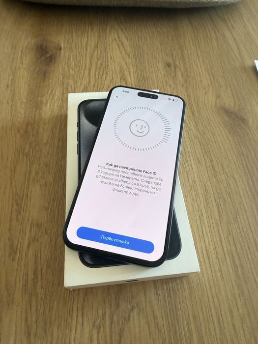 iPhone 15 Pro Max Blue 100% Battery
