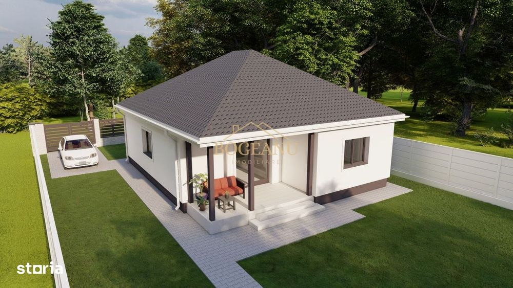 BG124-Teren cu Aut.Constr Proiect Casa parter 614 mp