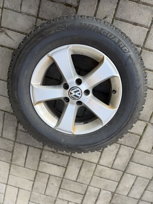 Jante Volkswagen + Cauciucuri iarna 215/65/16 5x112 ET33 Tiguan/Touran