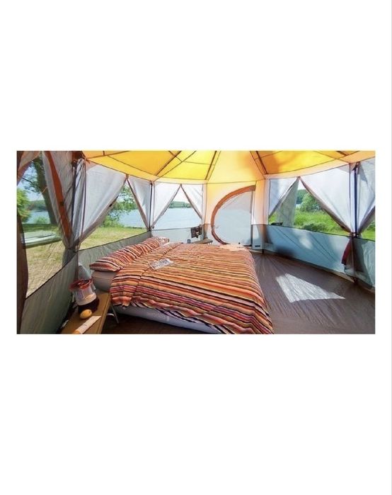 Cort mare Camping cu dublu material