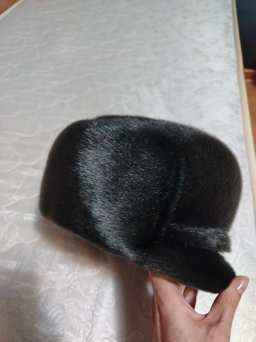 Мех нерпы шапка  мужская