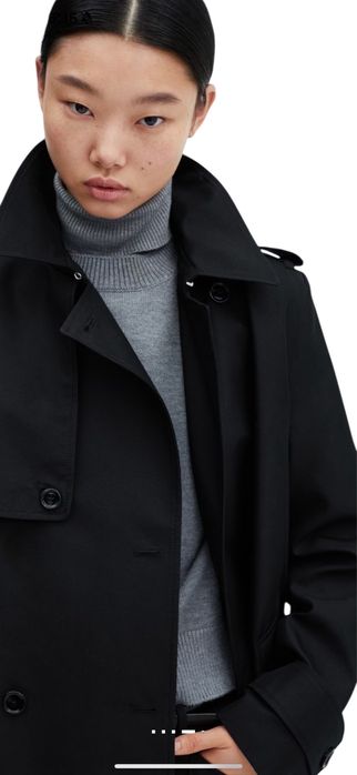 Двубортный тренч Mango