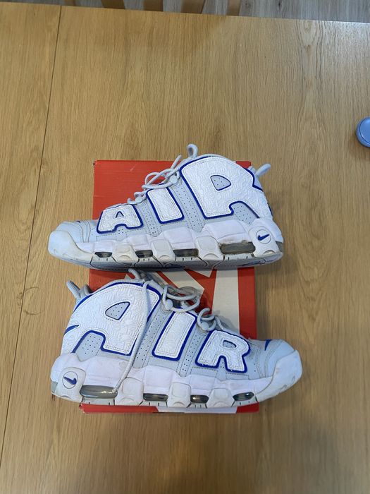 Nike Air More Uptempo Embossed White Royal Blue FD0669-100 №44.5