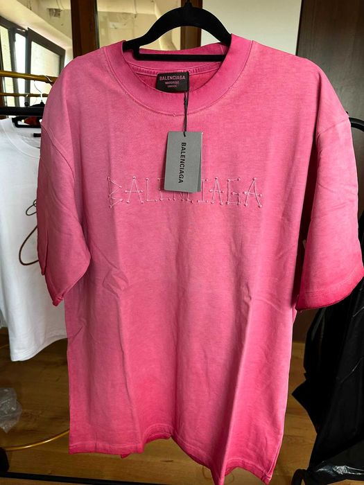 Tricou Balenciaga roz marimea M