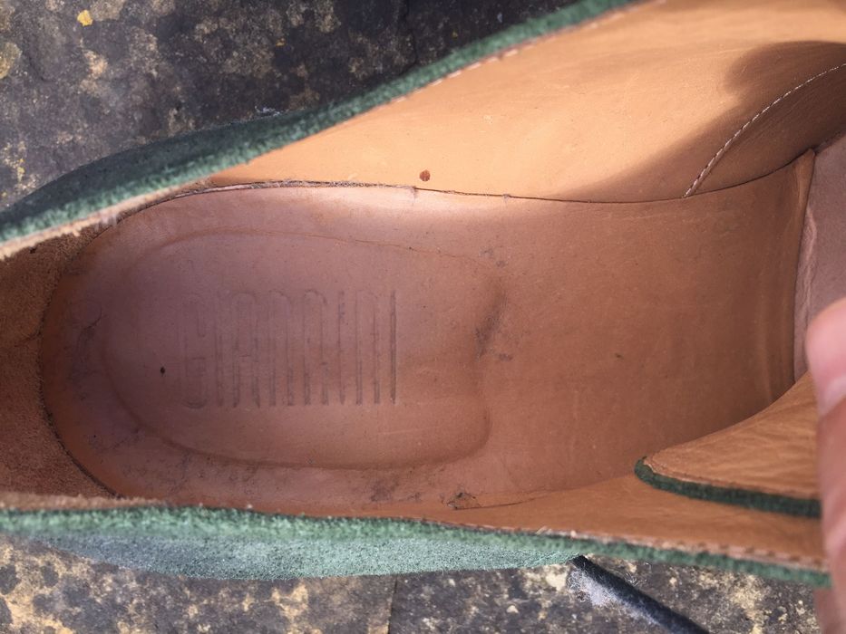 Pantofi din piele întoarsă Gianini