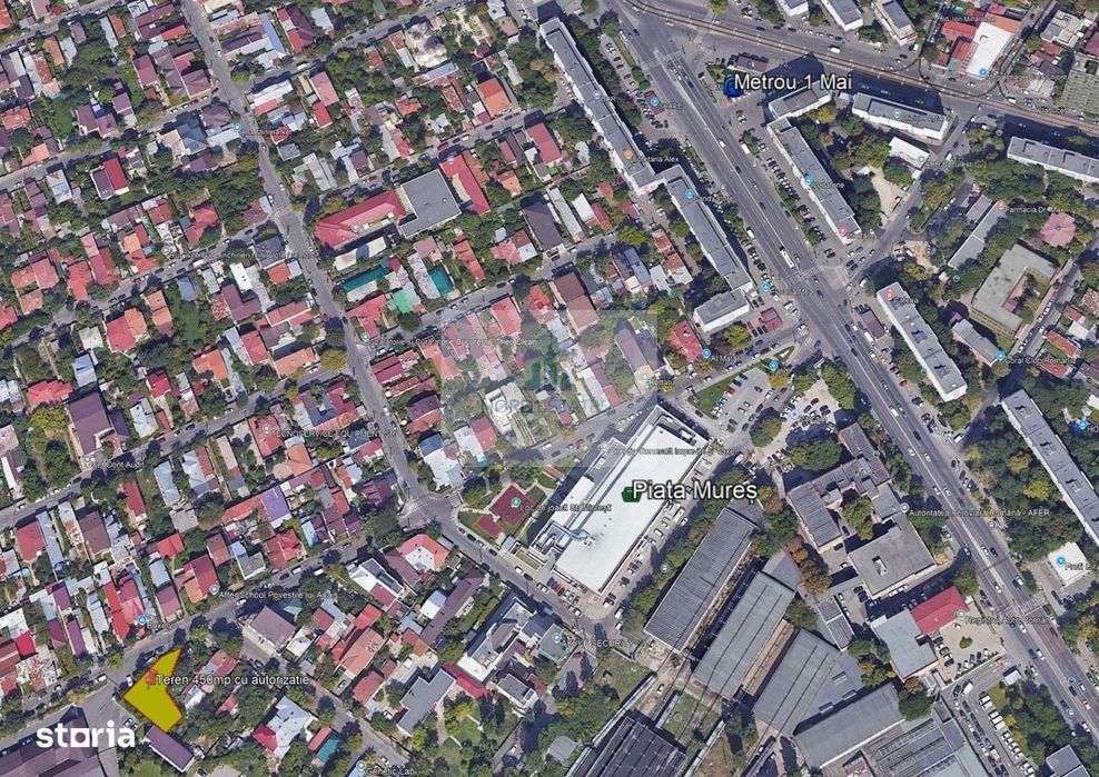 Metrou 1 Mai, Teren vila superba, autorizatie+Proiect