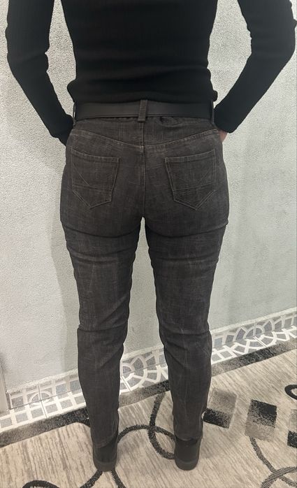 Сиви дамски дънки