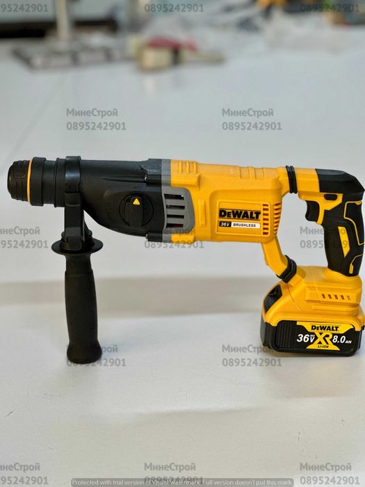Комплект 4в1 Девалт Ъглошлайф Винтоверт Гайковерт и Перфоратор DeWalt