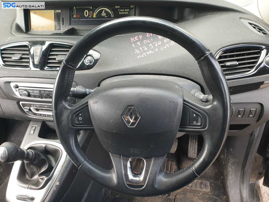 Volan Piele 3 Spite cu Comenzi Fara Airbag Renault Scenic 3 2009 - 2016 [C8702]