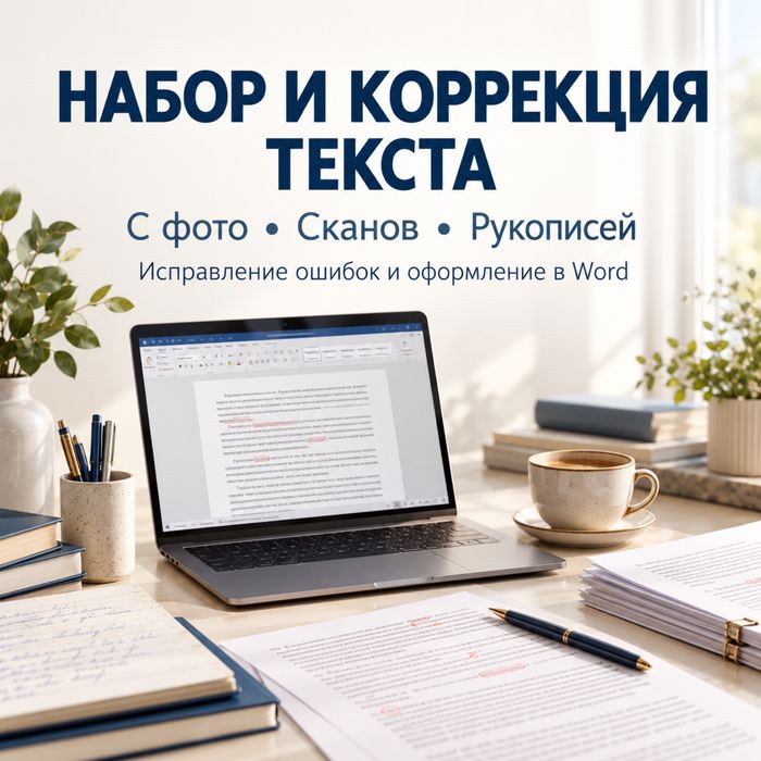 Набор и коррекция текста
