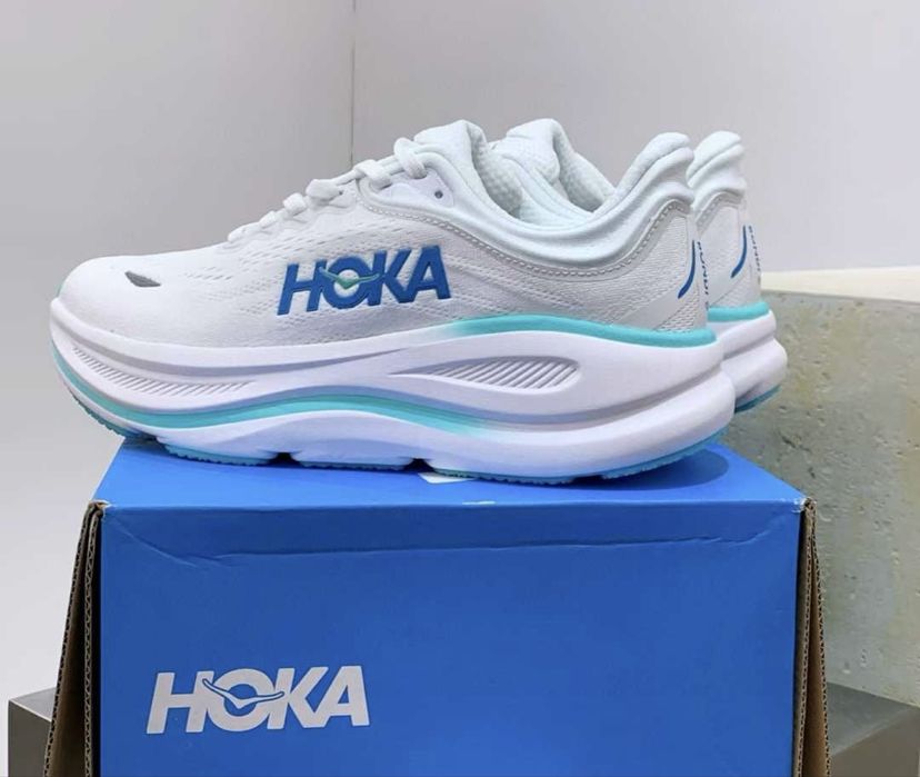 Нови дамски маратонки Hoka One One Bondi 9 White Hoka Blue