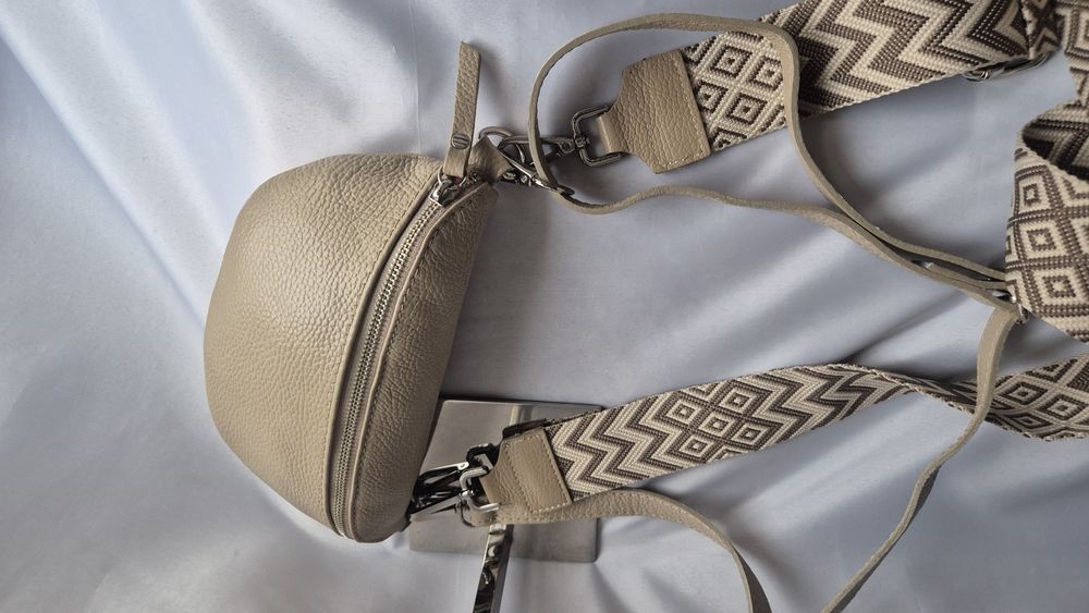 Geanta piele naturala Italia -noua-