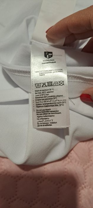 Продавам тениска с дълъг ръкав U.S. Polo  - бяла