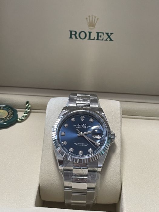 Часовник Rolex Datejust ll 36 Steel & White Gold Blue Diamond Dial
