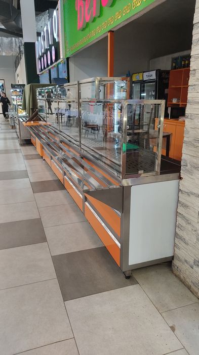 Стол мойка стеллажи линия раздачи