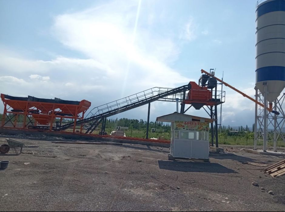 Бетонный завод 60 куб  ЛЕНТОЧНЫЙ