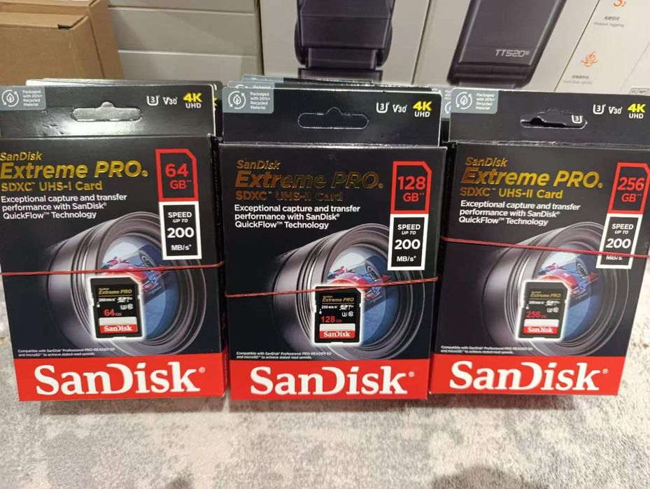 SanDisk extreme pro ва  Lexar gold