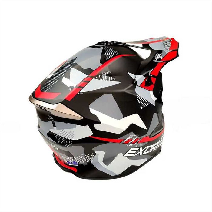 Кросова каска EXDRIVE, Full Face, DOT, Размер: XL - Вело, Мото, Скутер