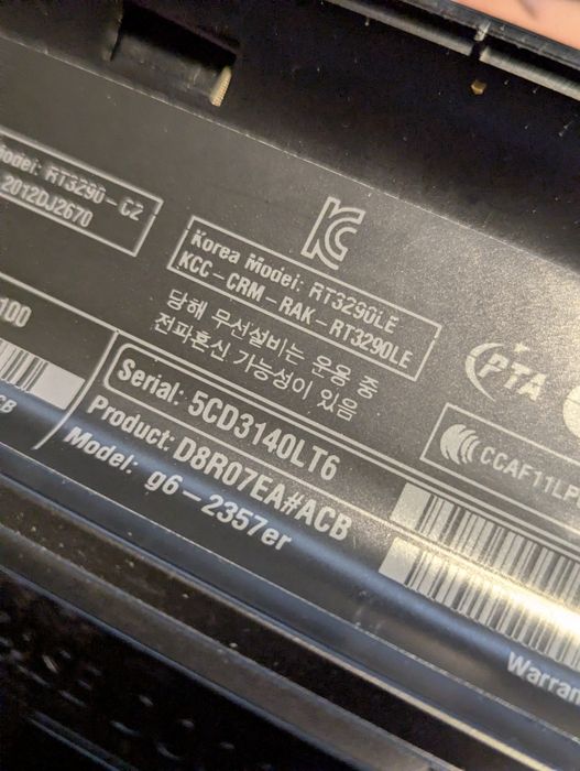 Ноутбук HP Pavilion G6 2357er