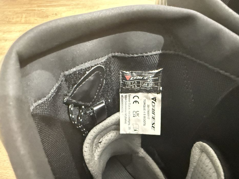 Cizme Dainese Torque 4 S Boots, nr 40, 265mm